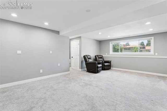 4603 Bella Dr, Colorado Springs, CO 80918 - living area featuring recessed lighting and carpet flooring
