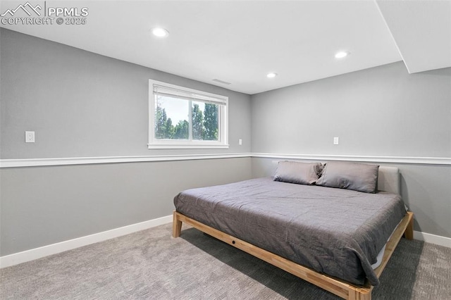 4603 Bella Dr, Colorado Springs, CO 80918 - carpeted bedroom featuring recessed lighting