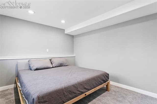 4603 Bella Dr, Colorado Springs, CO 80918 - carpeted bedroom with baseboards and recessed lighting