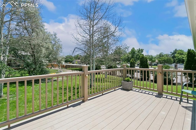 4603 Bella Dr, Colorado Springs, CO 80918 - deck with a yard
