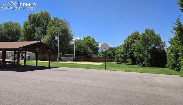 4603 Bella Dr, Colorado Springs, CO 80918 - view of basketball court with volleyball court and community basketball court