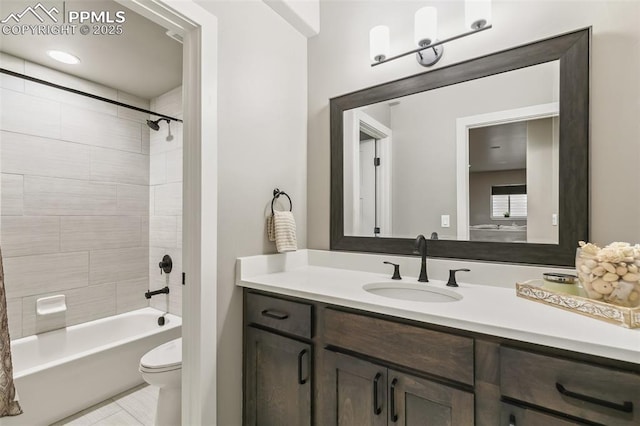 6792 David Anthony Ct, Colorado Springs, CO 80922 - full bathroom featuring vanity and bathing tub / shower combination