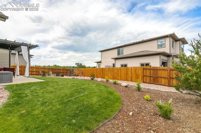 6792 David Anthony Ct, Colorado Springs, CO 80922 - fenced backyard with a patio