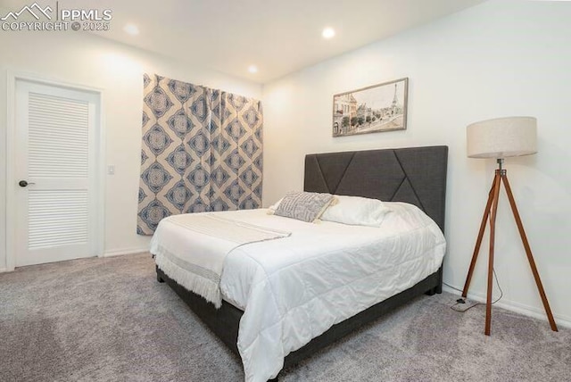 17870 New London Rd, Monument, CO 80132 - bedroom featuring carpet and recessed lighting