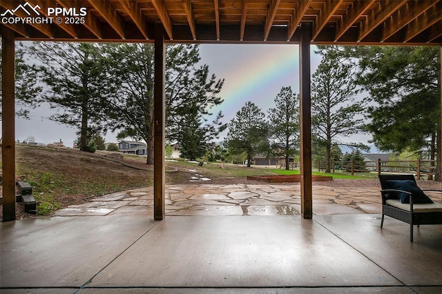 17870 New London Rd, Monument, CO 80132 - patio terrace at dusk with a patio area