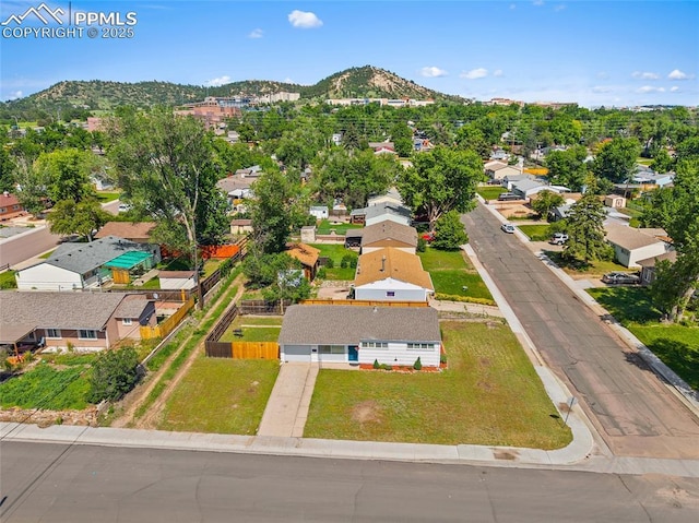 4703 N Weber St, Colorado Springs, CO 80907 - aerial perspective of suburban area featuring mountains