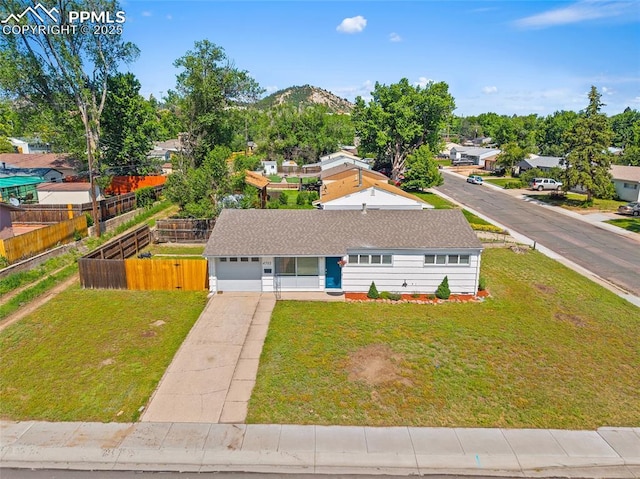 4703 N Weber St, Colorado Springs, CO 80907 - view from above of property featuring a mountain backdrop