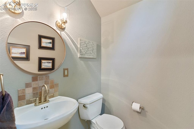 155 Grayson Ct, Colorado Springs, CO 80906 - half bath with a sink and a textured wall