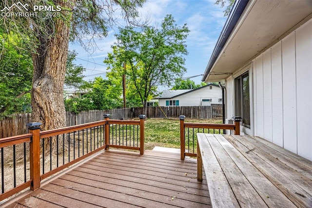 601 N 15th St, Canon City, CO 81212 - deck with a fenced backyard