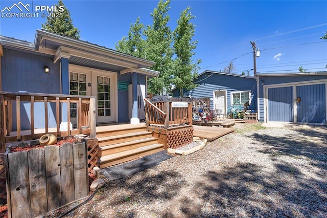 123 W Masonic Ave, Cripple Creek, CO 80813 - view of wooden porch