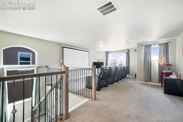 4631 Zircon Dr, Colorado Springs, CO 80938 - hall with an upstairs landing and carpet