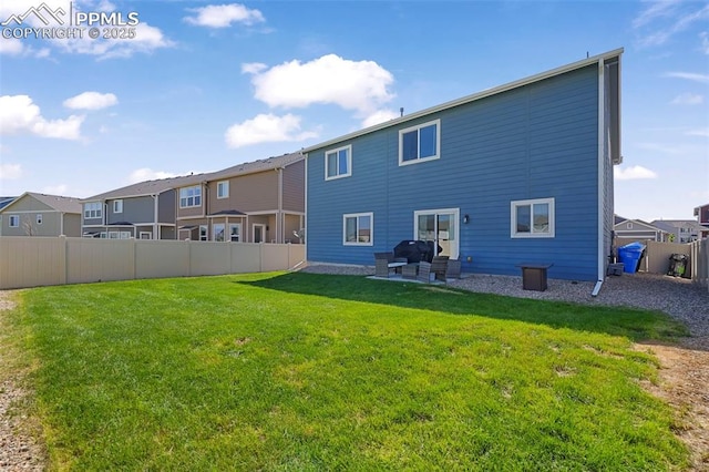 4631 Zircon Dr, Colorado Springs, CO 80938 - rear view of house featuring a residential view, a fenced backyard, and a patio area