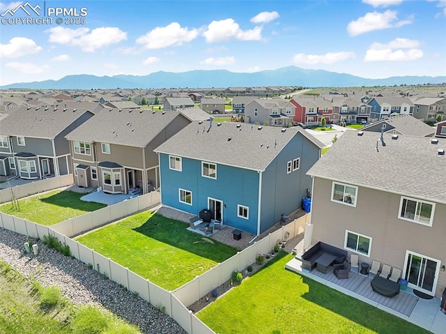 4631 Zircon Dr, Colorado Springs, CO 80938 - aerial view of residential area with mountains