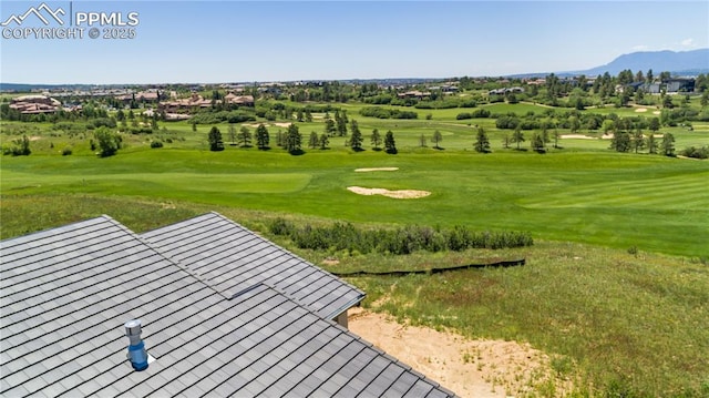 13497 Pride Mountain Dr, Colorado Springs, CO 80921 - surrounding community with golf course view and a mountain view