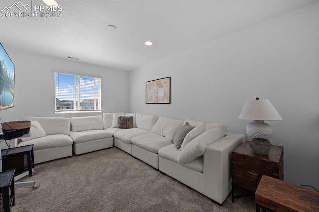 6131 Vickie Ln, Colorado Springs, CO 80923 - living room with carpet and recessed lighting