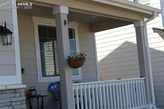 6131 Vickie Ln, Colorado Springs, CO 80923 - doorway to property with a porch