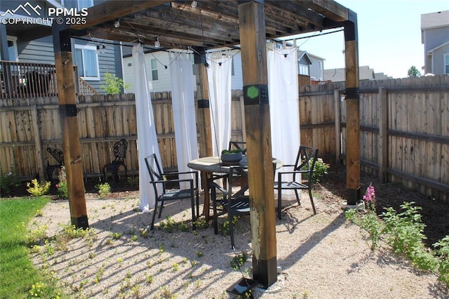 6131 Vickie Ln, Colorado Springs, CO 80923 - fenced backyard with a patio