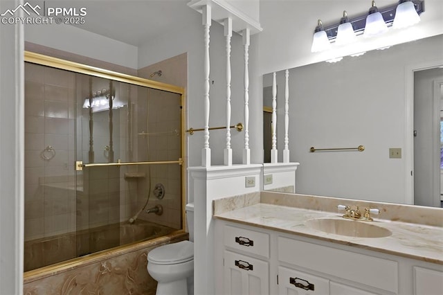 3710 Saddle Rock Rd, Colorado Springs, CO 80918 - full bath with shower / bath combination with glass door and vanity