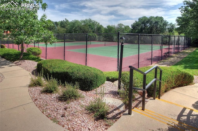 6872 Los Reyes Cir, Colorado Springs, CO 80918 - view of tennis court