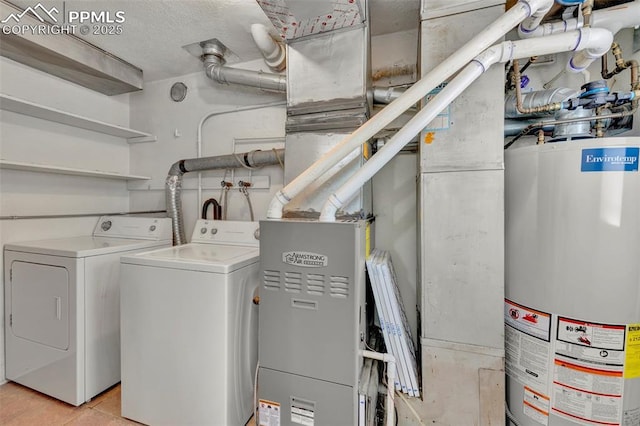 2493 Paseo Rd, Colorado Springs, CO 80907 - washroom with water heater and washing machine and dryer