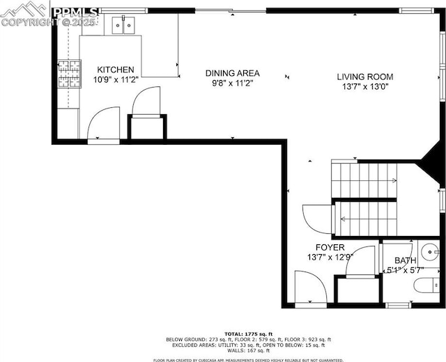 3035 Cascade Falls Pt, Colorado Springs, CO 80922 - view of room layout