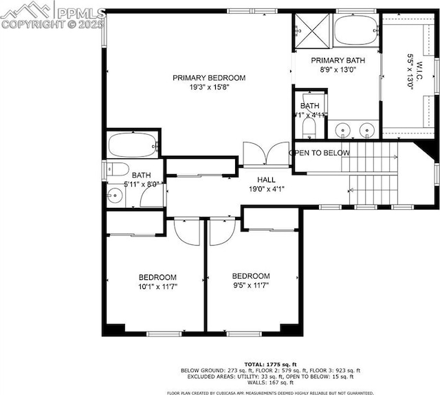 3035 Cascade Falls Pt, Colorado Springs, CO 80922 - view of floor plan / room layout