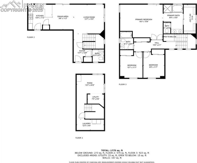 3035 Cascade Falls Pt, Colorado Springs, CO 80922 - view of property floor plan