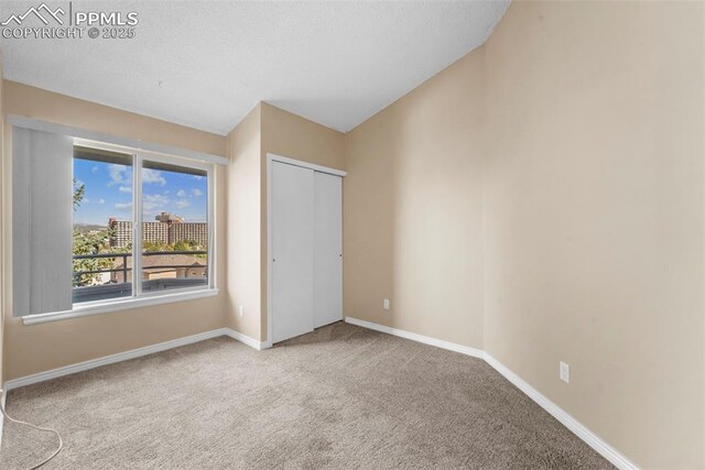 3692 Iguana Dr, Colorado Springs, CO 80910 - unfurnished bedroom with carpet flooring and a closet