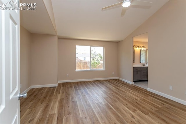 7292 Gardenstone Dr, Colorado Springs, CO 80922 - empty room featuring light wood-style flooring and ceiling fan