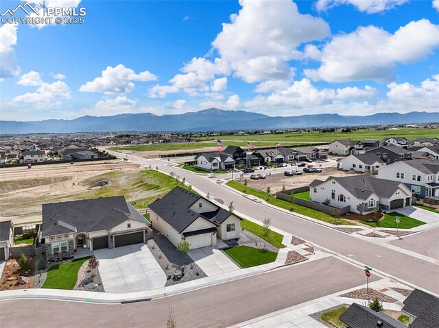 8309 Tom Ketchum Dr, Colorado Springs, CO 80908 - aerial perspective of suburban area with a mountain backdrop
