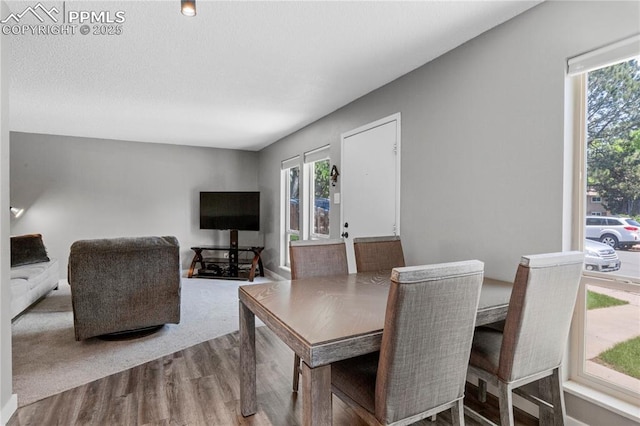4742 Villa Cir Unit A, Colorado Springs, CO 80918 - dining area featuring wood finished floors and healthy amount of natural light