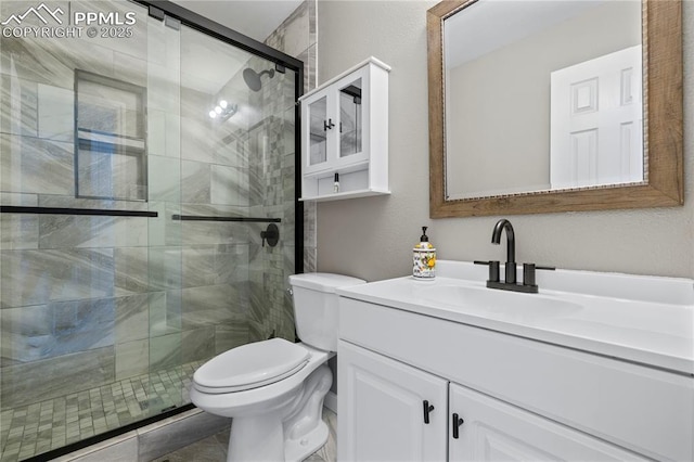 4742 Villa Cir Unit A, Colorado Springs, CO 80918 - bathroom featuring vanity and a stall shower