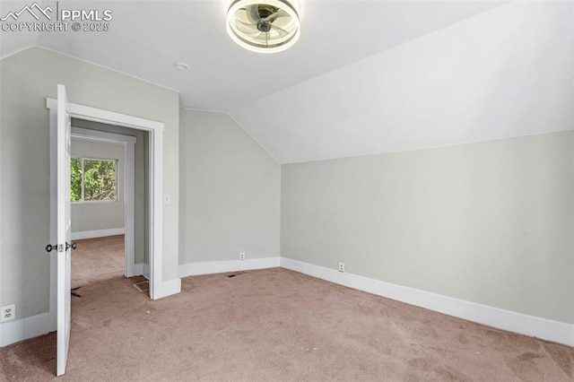 109 S 24th St, Colorado Springs, CO 80904 - bonus room featuring vaulted ceiling and carpet