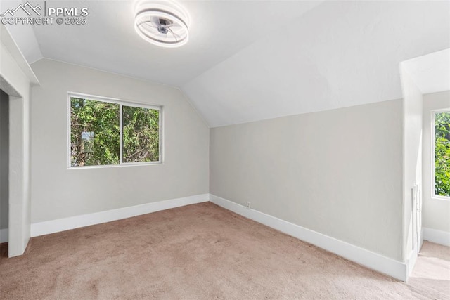 109 S 24th St, Colorado Springs, CO 80904 - bonus room featuring vaulted ceiling, healthy amount of natural light, and light carpet