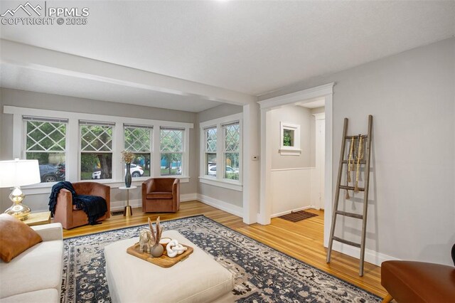 122 E Jefferson St, Colorado Springs, CO 80907 - living room with wood finished floors