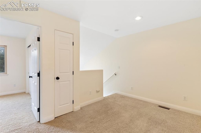 3219 W Pikes Peak Ave, Colorado Springs, CO 80904 - carpeted spare room featuring recessed lighting and baseboards