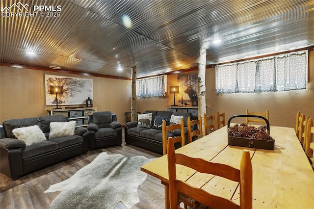 101 Daniwood Grv, Florissant, CO 80816 - living area with wood finished floors
