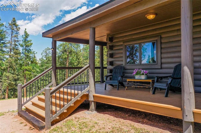 101 Daniwood Grv, Florissant, CO 80816 - view of deck