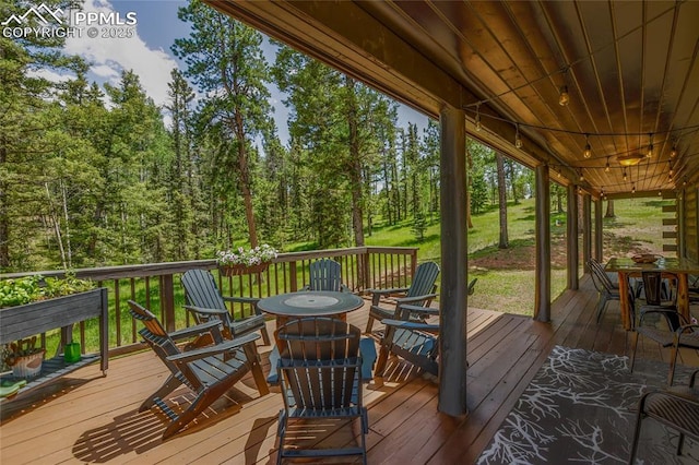 101 Daniwood Grv, Florissant, CO 80816 - view of deck