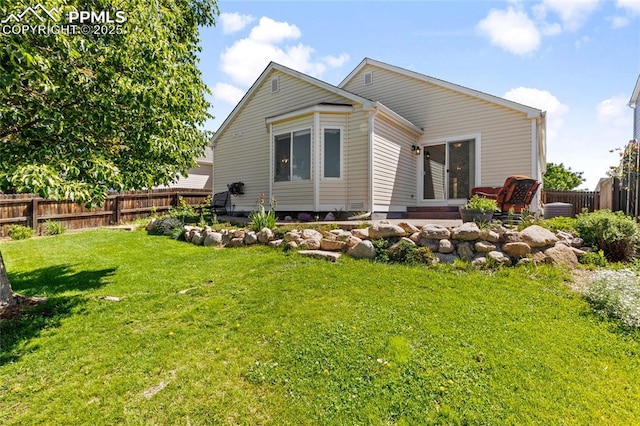 6534 Harvey Ln, Colorado Springs, CO 80923 - rear view of house featuring a fenced backyard