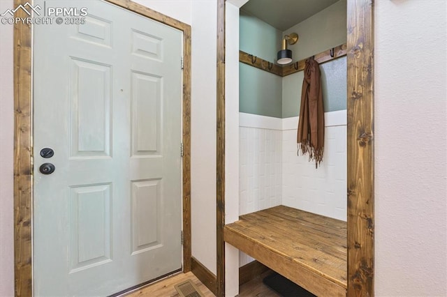 2722 Front Royal Dr, Colorado Springs, CO 80919 - mudroom with wood finished floors