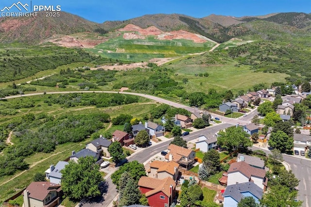 2722 Front Royal Dr, Colorado Springs, CO 80919 - aerial view of residential area with a mountain backdrop