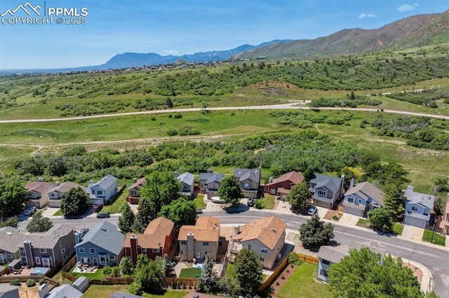 2722 Front Royal Dr, Colorado Springs, CO 80919 - aerial view of residential area with mountains