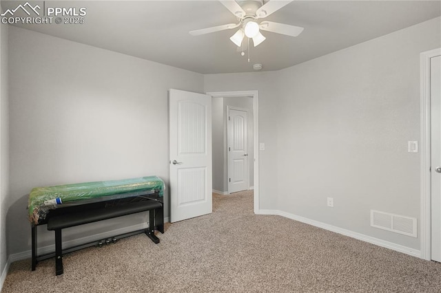 9744 Rubicon Dr, Colorado Springs, CO 80925 - bedroom with carpet floors and ceiling fan
