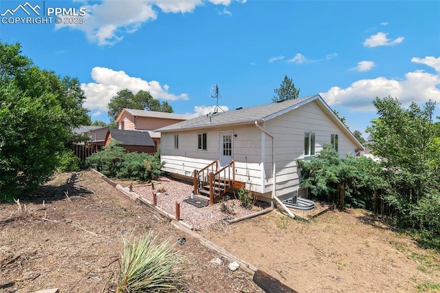 609 Wheat Field Rd, Fountain, CO 80817 - back of property with entry steps
