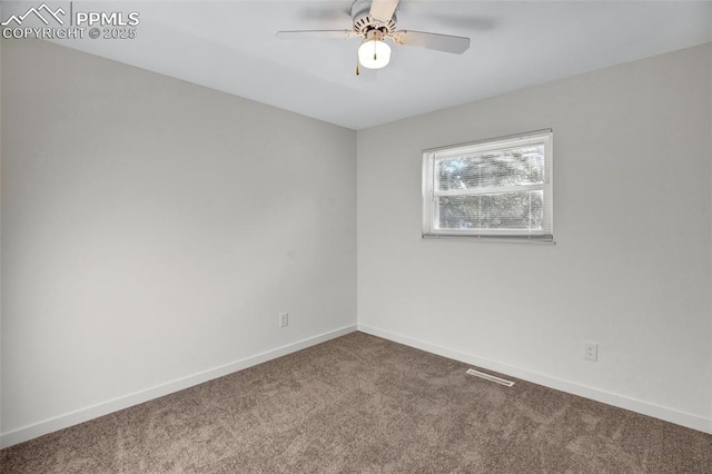 2075 Pepperwood Dr, Colorado Springs, CO 80910 - spare room with carpet flooring and ceiling fan