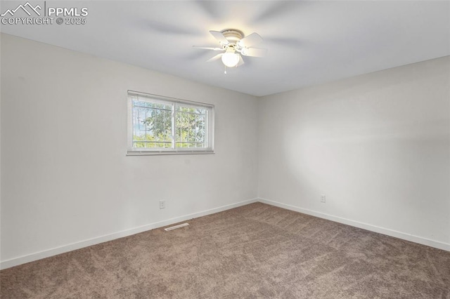2075 Pepperwood Dr, Colorado Springs, CO 80910 - carpeted empty room featuring ceiling fan and baseboards
