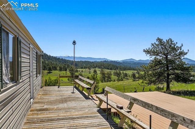 332 Valley Cir, Guffey, CO 80816 - view of mountain backdrop with a heavily wooded area
