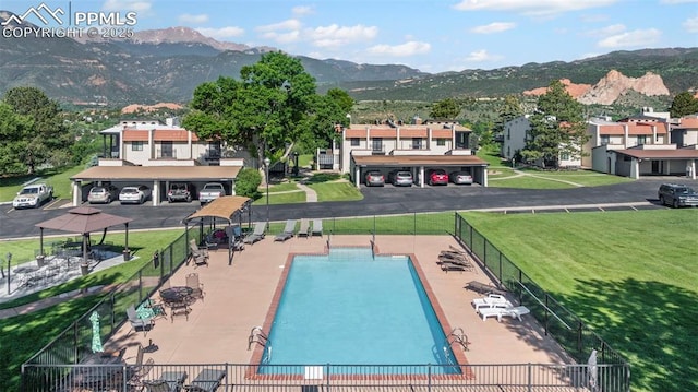 910 Fontmore Rd Unit D, Colorado Springs, CO 80904 - view of pool featuring a mountain view