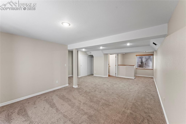 3025 Ebbtide Vw, Colorado Springs, CO 80922 - finished basement with carpet and recessed lighting